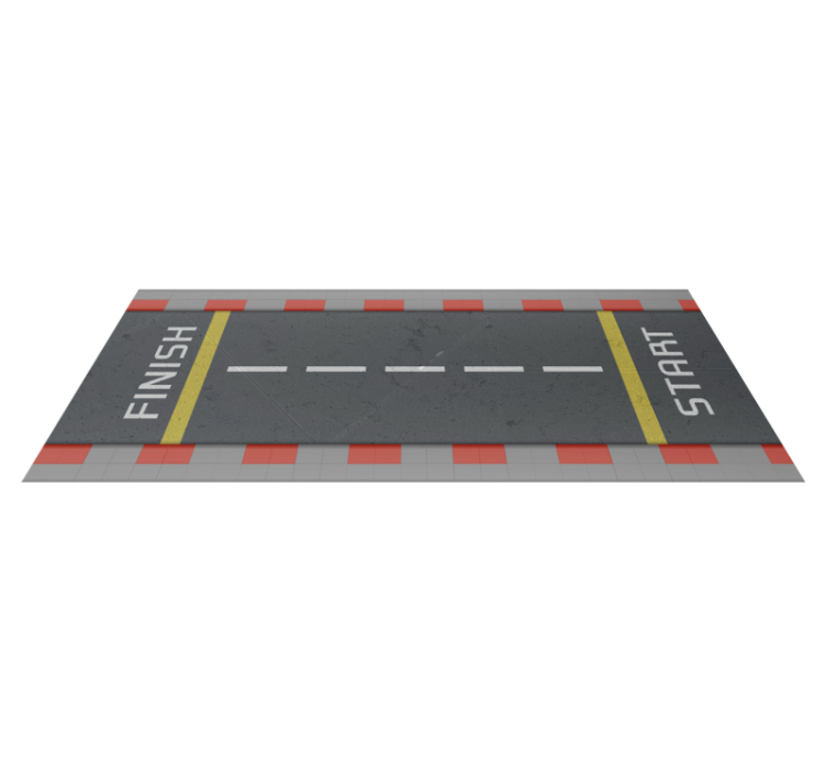 Classic race track road vinyl rug - TenStickers