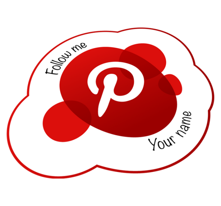 Follow me on Pinterest custom rug - TenStickers