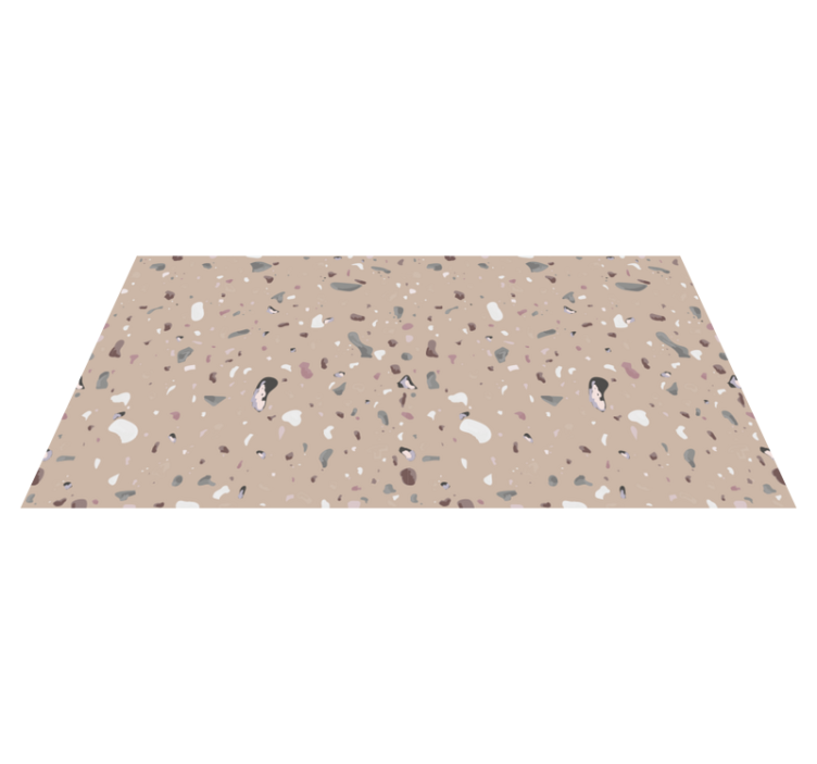 Terrazzo Influenced textured vinyl rug - TenStickers