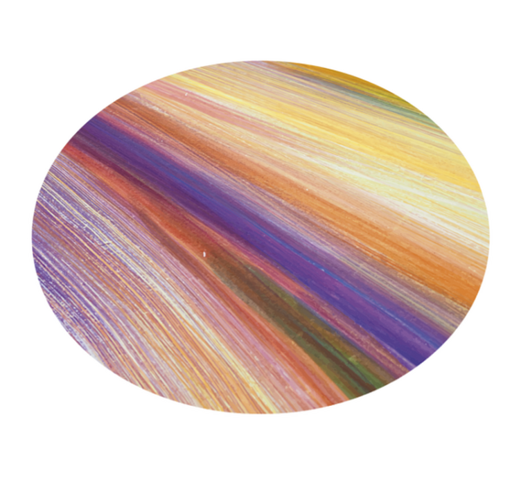 Colorful brush strokes textured vinyl rug - TenStickers