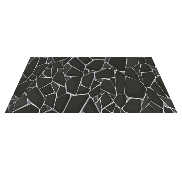Gray concrete texture geometric rugs - TenStickers