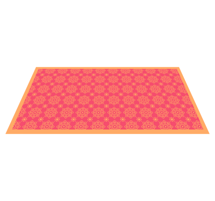 Sophisticated pink tiles living room vinyl rug - TenStickers