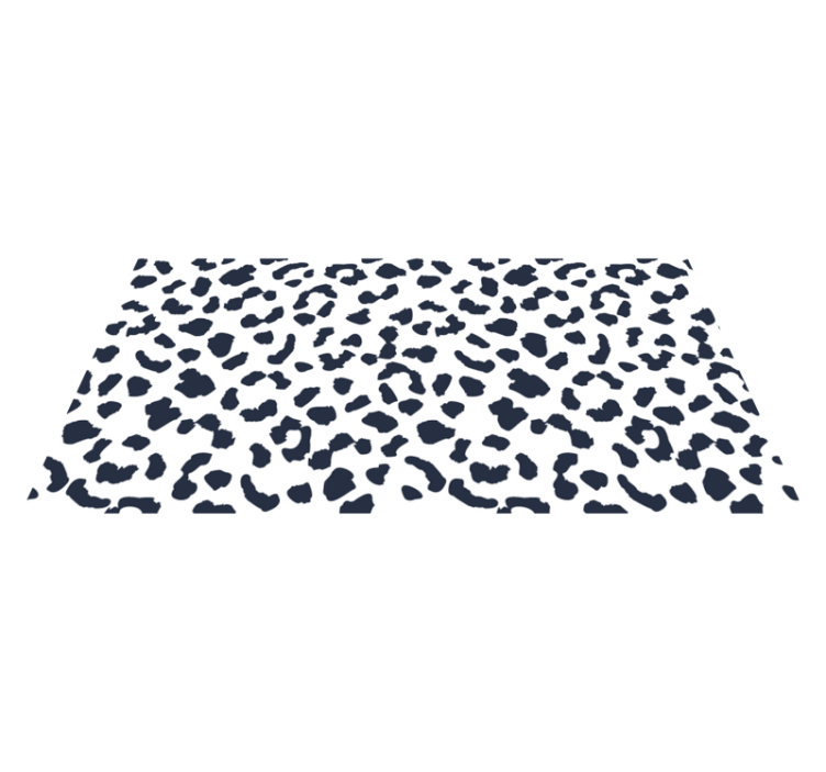 Leopard spot motif animal print vinyl rug - TenStickers