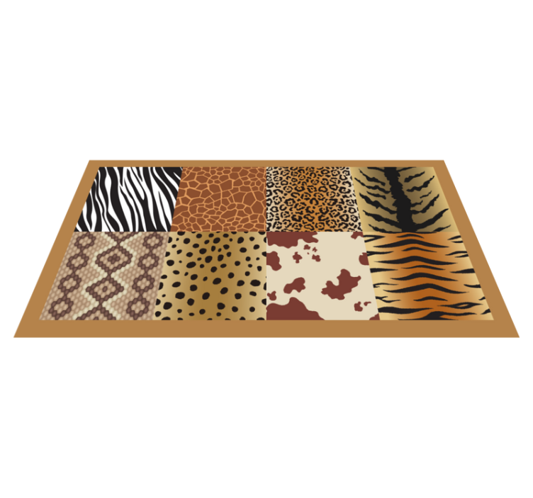 Skin tiles animal print vinyl rug - TenStickers