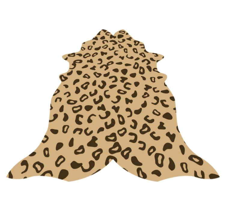 Leopard print  animal print vinyl rug - TenStickers