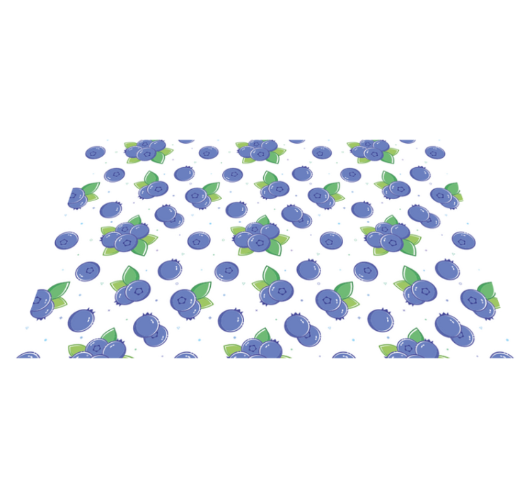 Fresh Berry Patterns floral vinyl rug - TenStickers