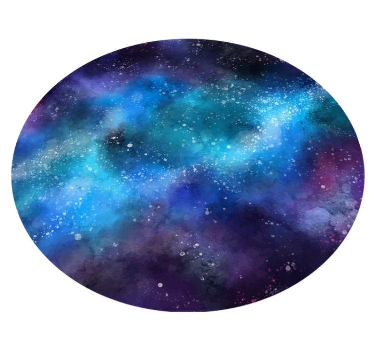 Galaxy Inspired Oasis star vinyl rug - TenStickers