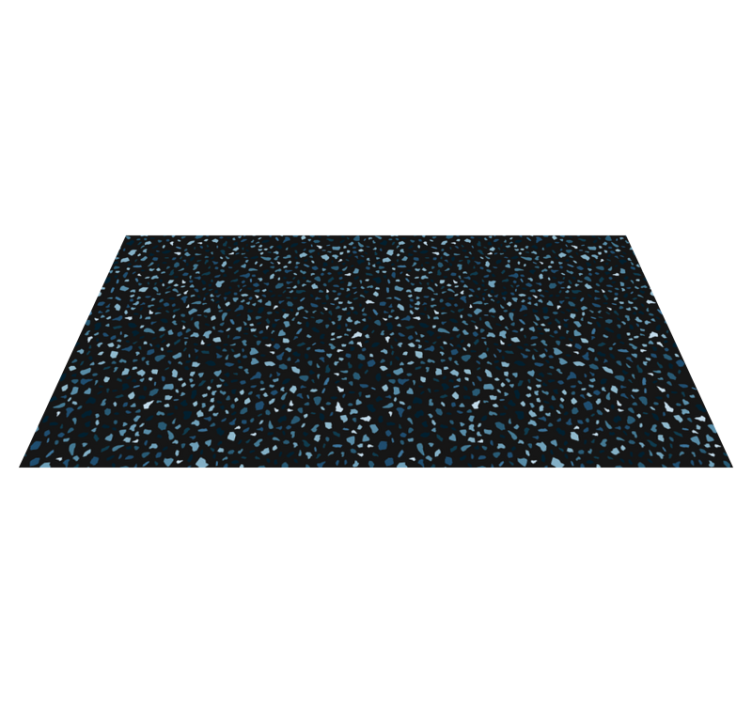 Embellished Ebony Finish textured vinyl rug - TenStickers