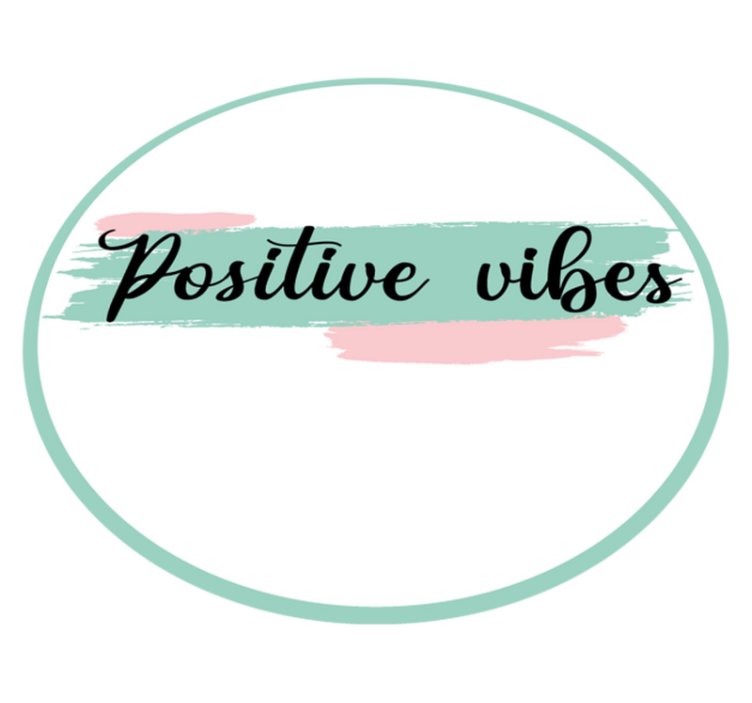 Positive Vibes custom rug - TenStickers