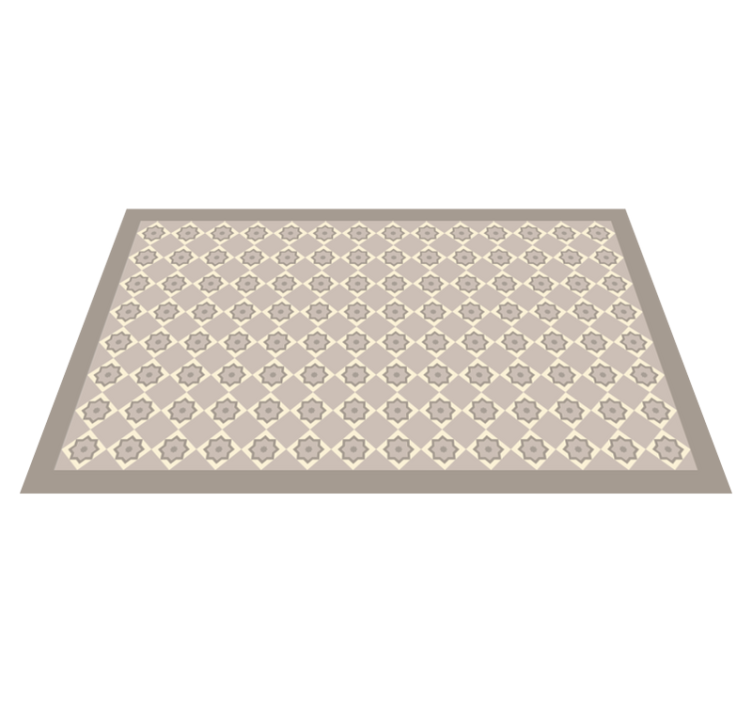 Elegant Star Pattern marble vinyl rug - TenStickers