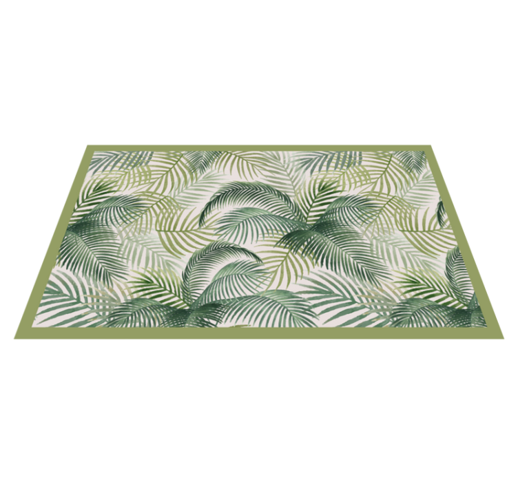 Lush Greenery nature vinyl rug - TenStickers