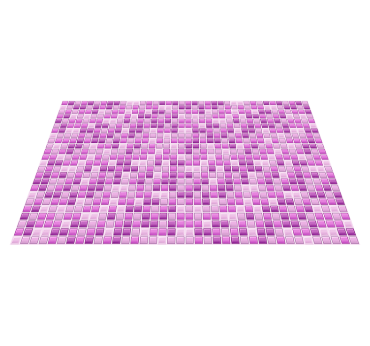 Purple shades mosaic tile vinyl rug - TenStickers