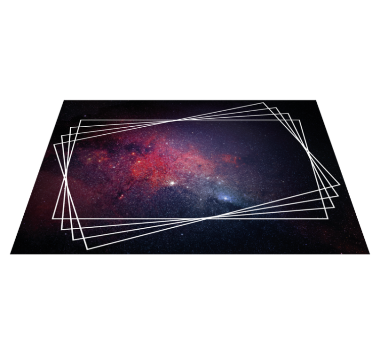 Cosmic Nebulae Patterns modern vinyl rug - TenStickers