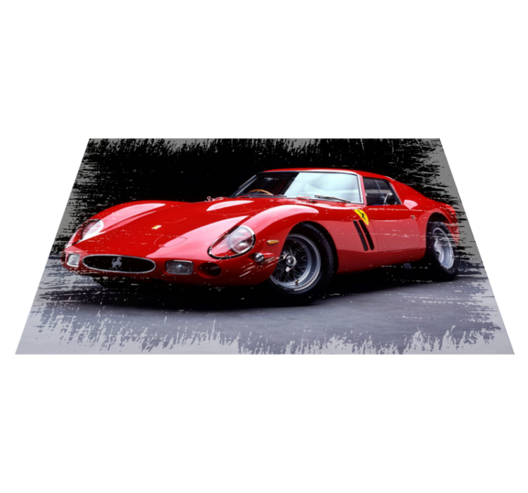 Classic red sports teen vinyl rug - TenStickers