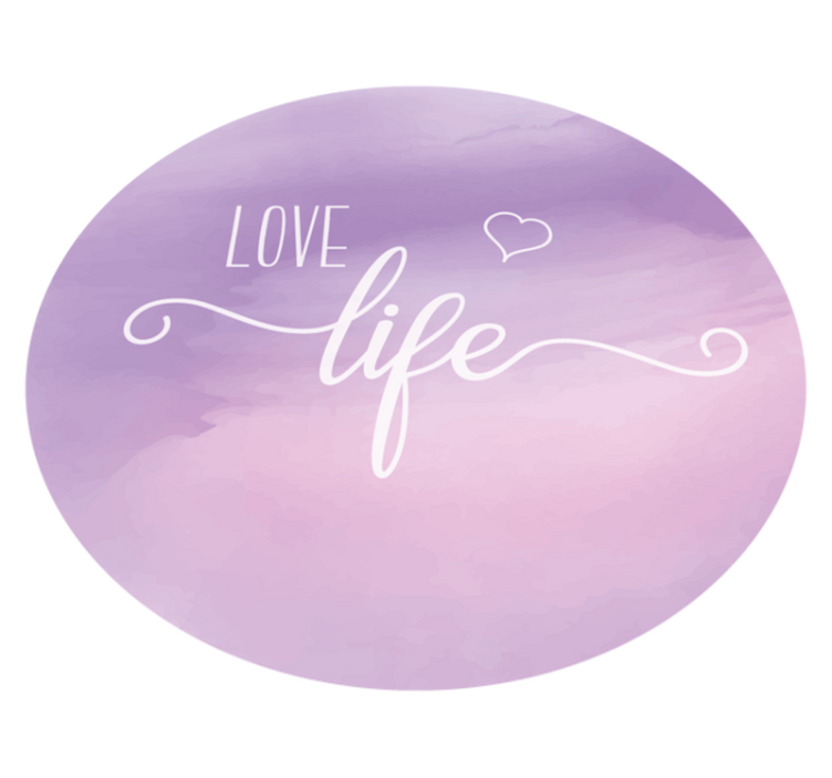 Custom rug embracing life's value - TenStickers