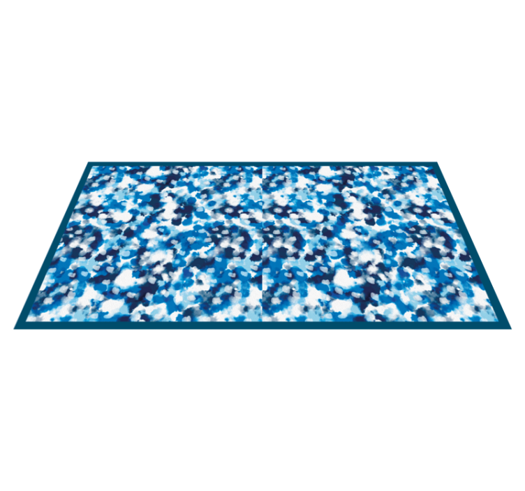 Blue Splash Design kids vinyl rug - TenStickers
