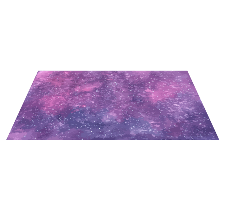 Starlit Galaxy View star vinyl rug - TenStickers