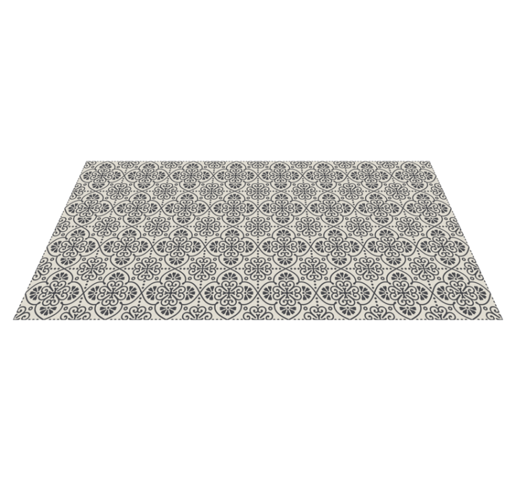 Mosaic vinyl rug elegant mosaic design - TenStickers