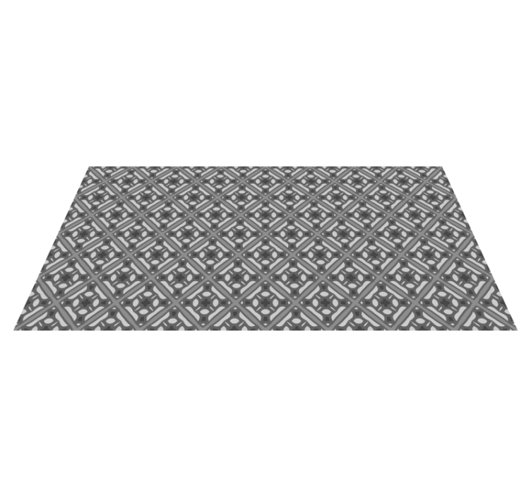 Gray mosaic pattern tile carpet - TenStickers