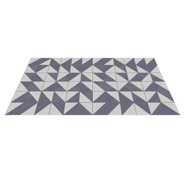 Triangular Concept geometric vinyl rug - TenStickers