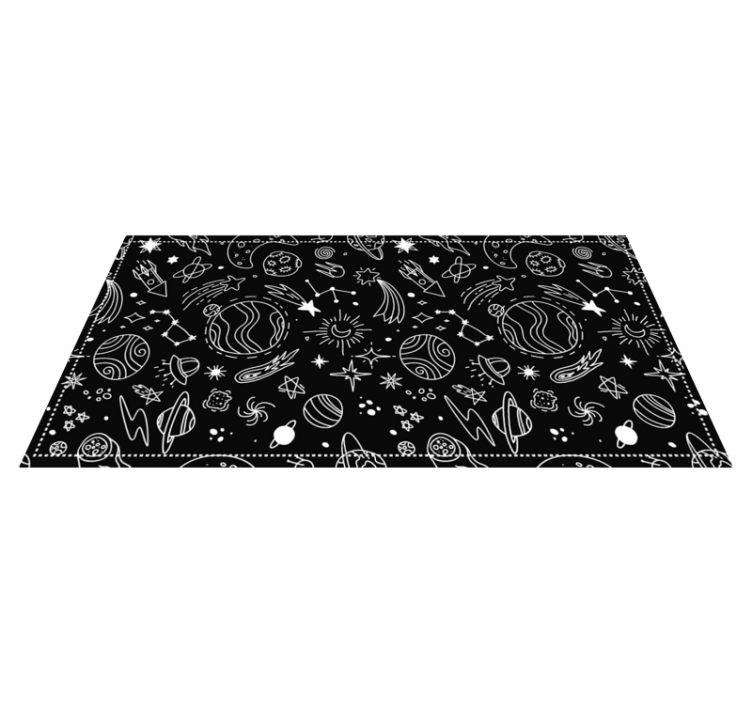 Celestial Playground star vinyl rug - TenStickers