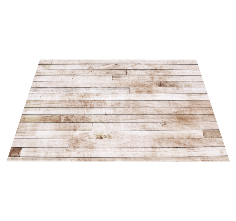 Bright boards appearance wood effect vinyl rug - TenStickers