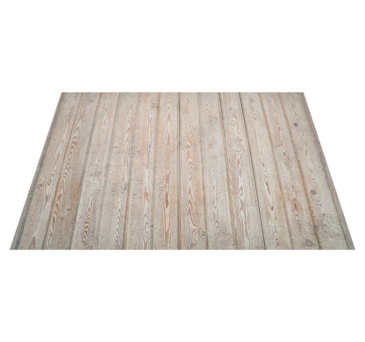 Wood effect vinyl rug light brown planks - TenStickers