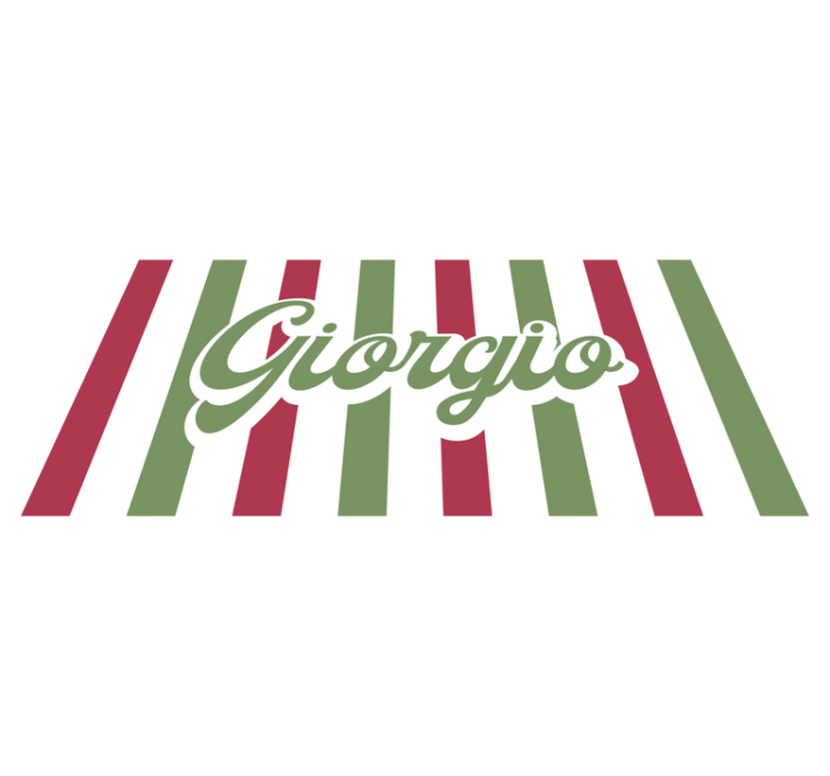 Italian flag custom vinyl rug - TenStickers