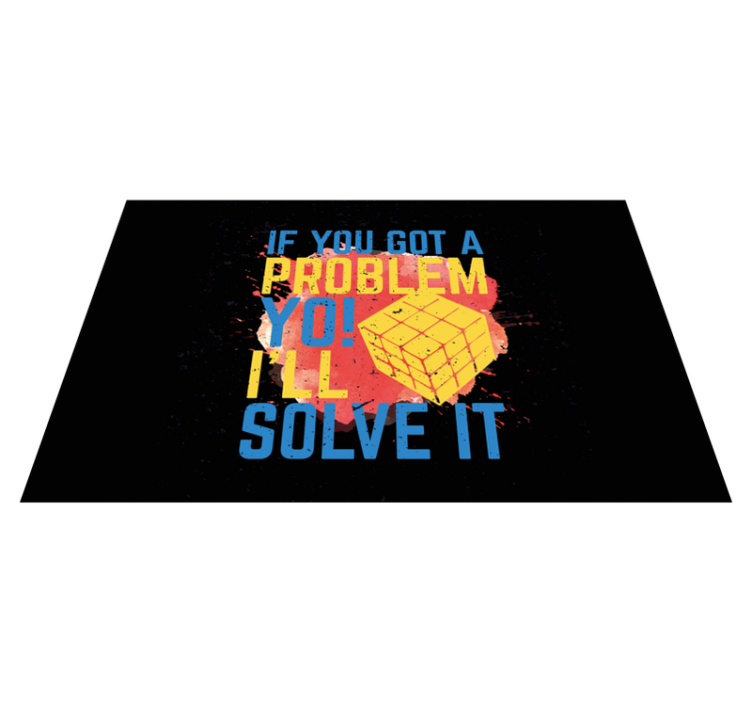 Problem Solving Message custom rug - TenStickers
