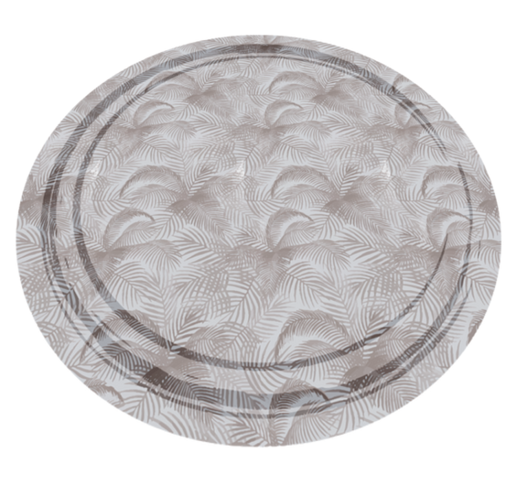 Botanical Overlay floral vinyl rug - TenStickers