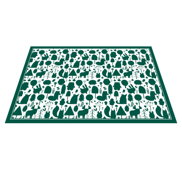 Nature Shadows nature vinyl rug - TenStickers