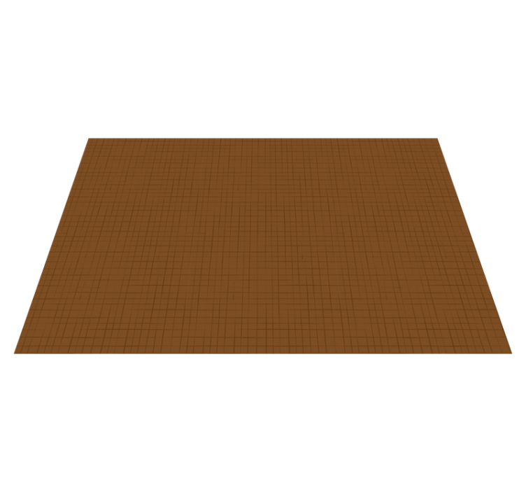 Grid pattern surface brown vinyl rug - TenStickers