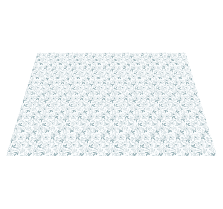 Elegant Floral Pattern floral vinyl rug - TenStickers