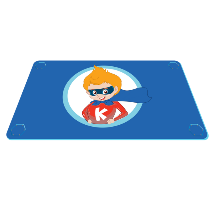 Superhero Cartoon Character playroom carpet - TenStickers