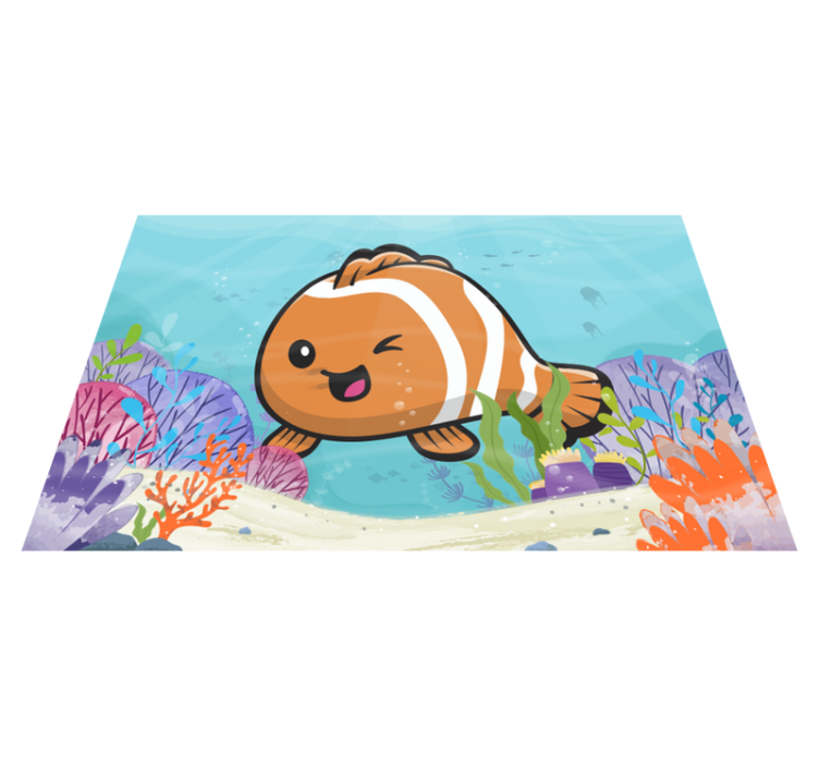 Animated Aquatic Adventure playroom carpet - TenStickers