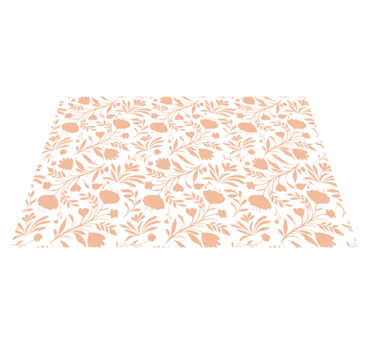 Floral Patterned flower rug - TenStickers