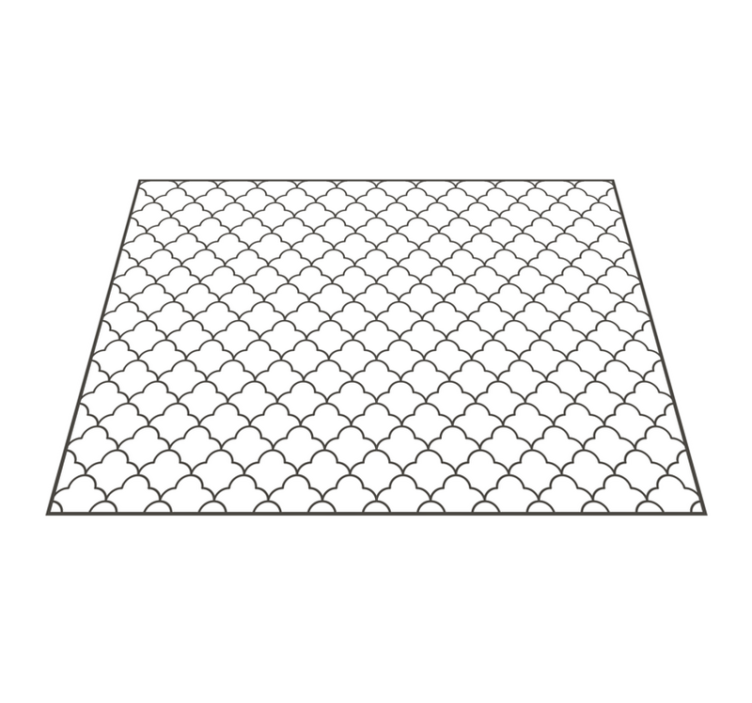 Lattice Pattern Overlay geometric rug - TenStickers