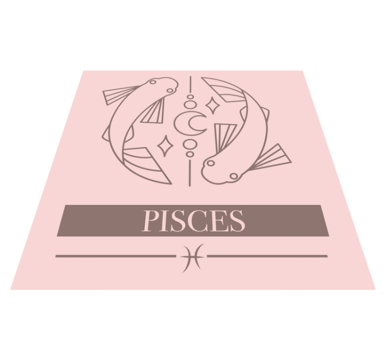 Pisces Zodiac custom rug - TenStickers