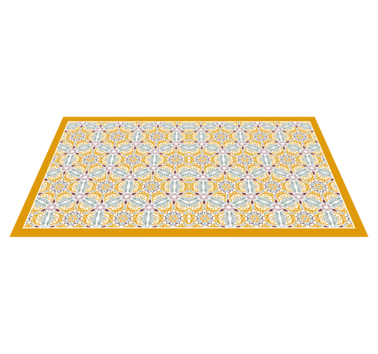Ornate Mosaic Pattern tile carpet - TenStickers