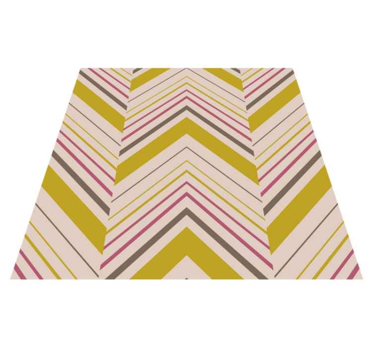 Chevron Stripes striped runner rug - TenStickers