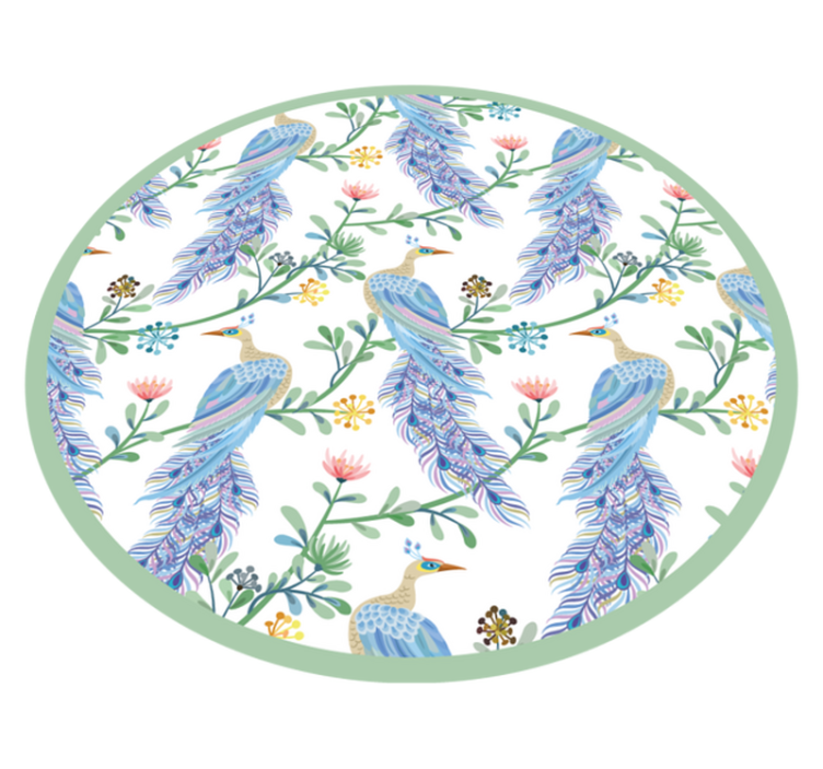 Feathered Elegance animal mat - TenStickers