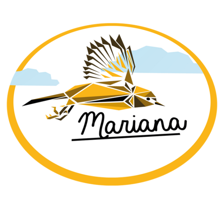 Personalized Bird custom vinyl rug - TenStickers