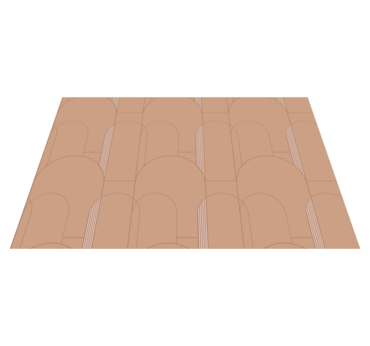 Arch Pattern Surface striped vinyl rug - TenStickers