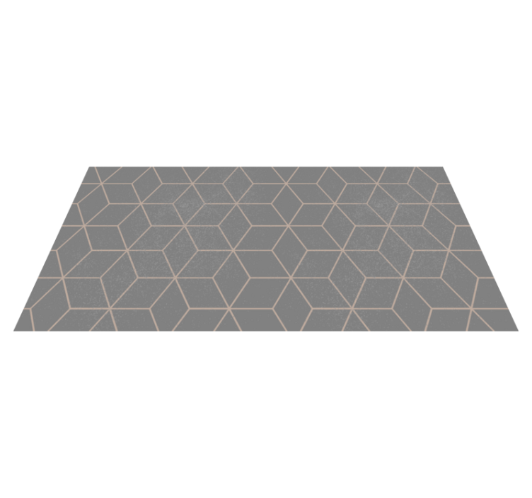 Geometric Grey Hexagon Pattern geometric rugs - TenStickers