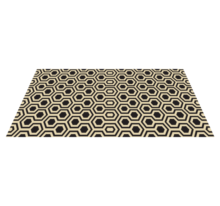 Geometric Hexagonal Pattern geometric rugs - TenStickers