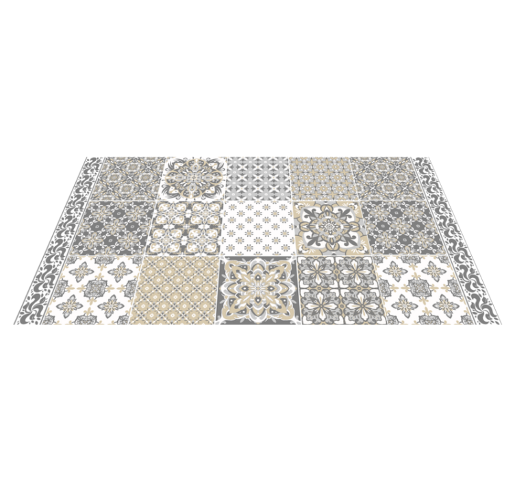 classic gray pattern tile carpet - TenStickers