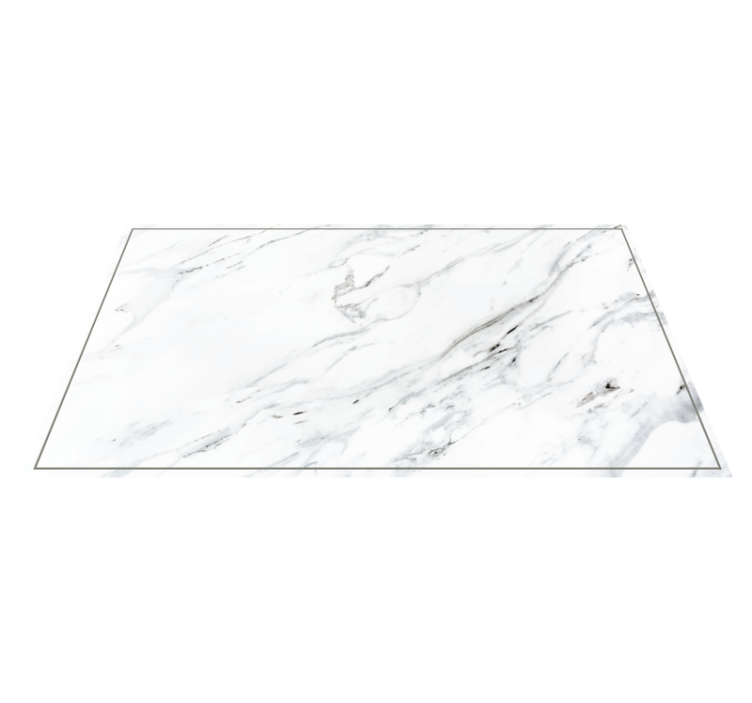 white marble stone flooring - TenStickers
