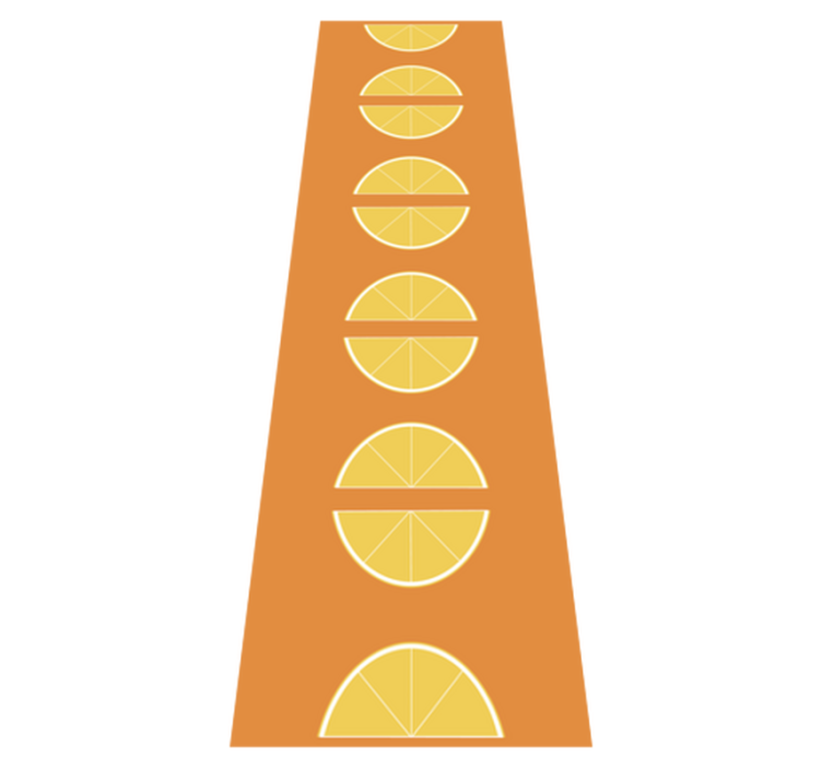 citrus slices kitchen mat - TenStickers