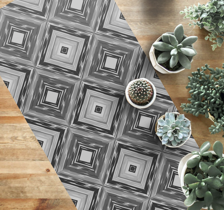 30 shades of gray cement tile  modern rug - TenStickers