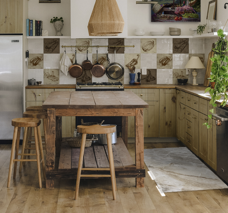 Elegant Finish marble vinyl rug - TenStickers